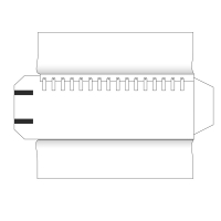 Trousse noire en suédine coton et synthétique mélangés - 16 chaînes/colliers