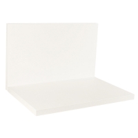 Présentoir de vitrine gainé synthétique blanc 40 x H 25cm