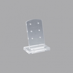 Présentoir NOMADE 1 paire de BO puce plexi transparent 2,5 x H 3cm