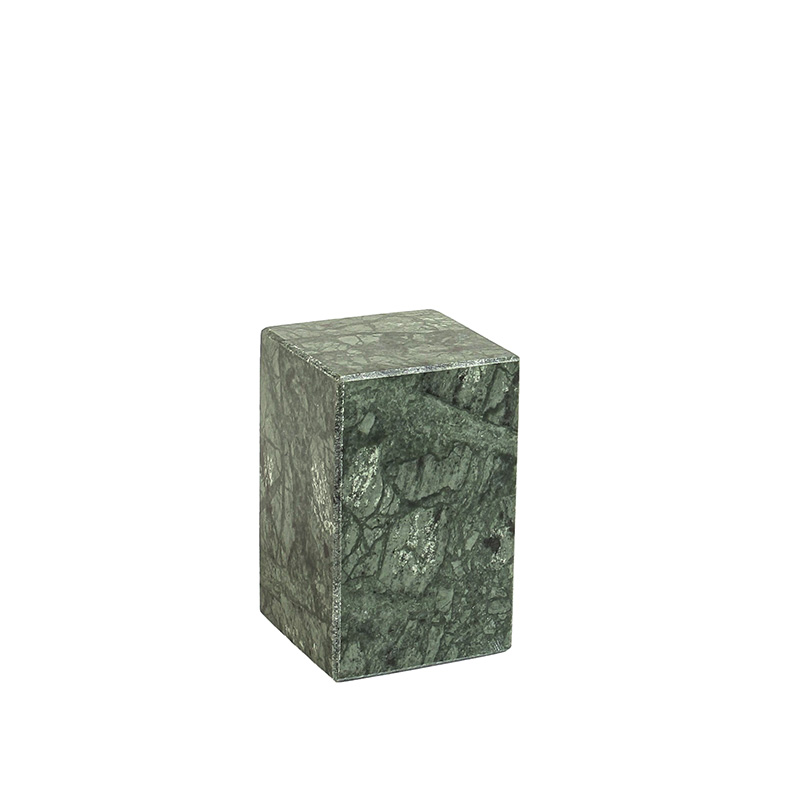 Volume de présentation en marbre vert 5 x 5 x H 5cm