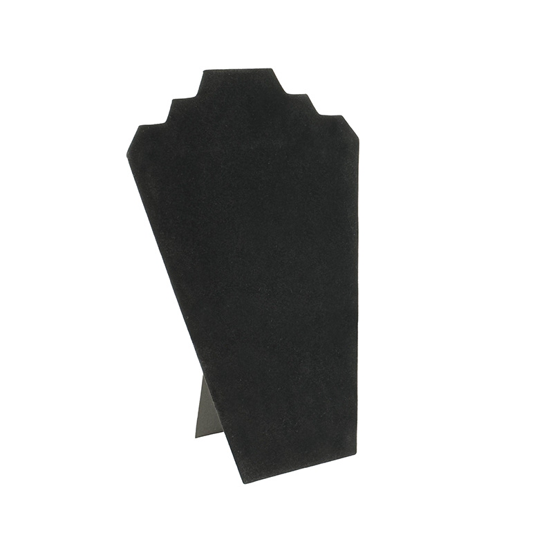 Buste plat pliable velours synthétique noir H 32cm