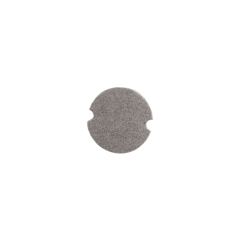 Pastilles pour bagues microfibre gris anthracite, diam. 3,5cm (x10)