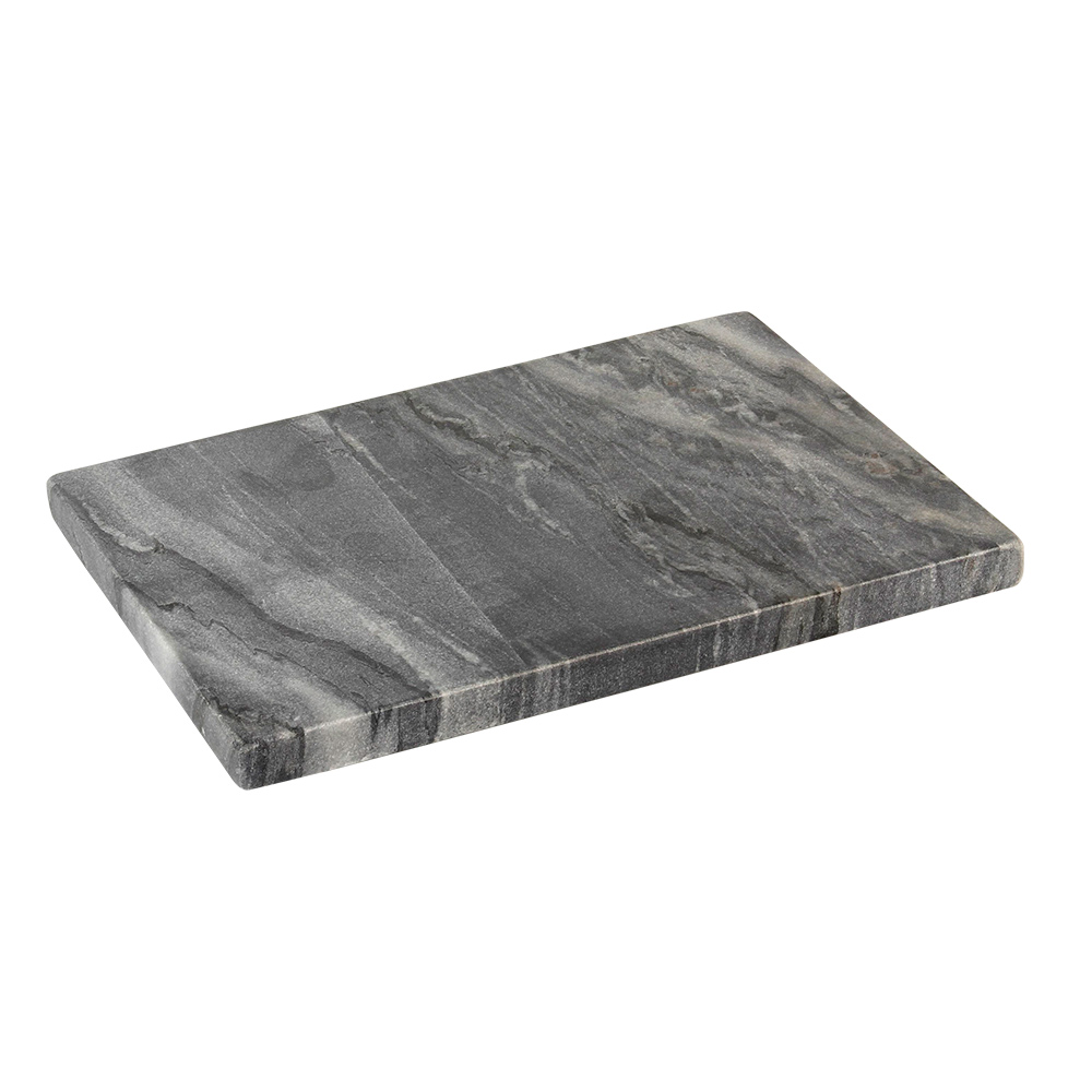 Plaque de présentation en marbre gris 22,2 x 16,6 x H 1,5 cm