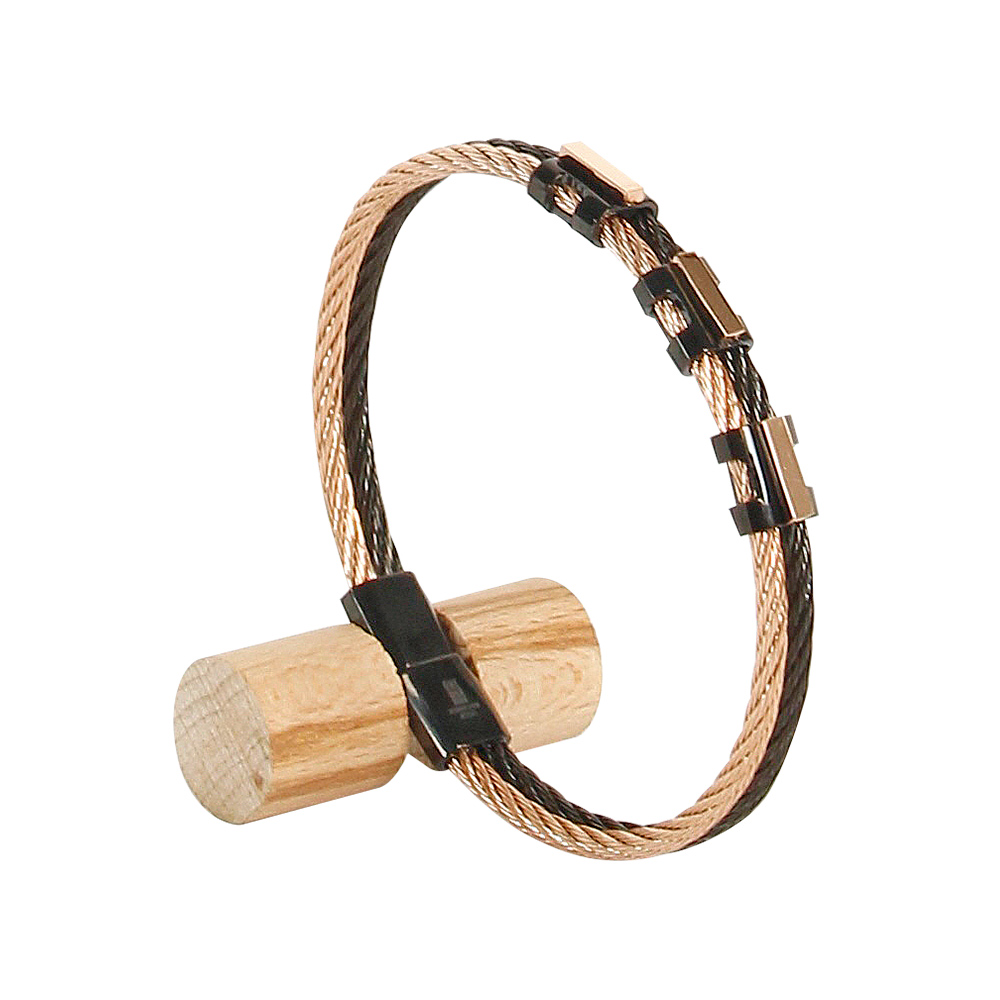 Porte-bracelet jonc en bois de hêtre, à visser - diam. 1,5cm