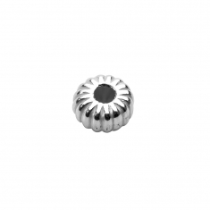 Perles tube forme ronde en argent 925/1000