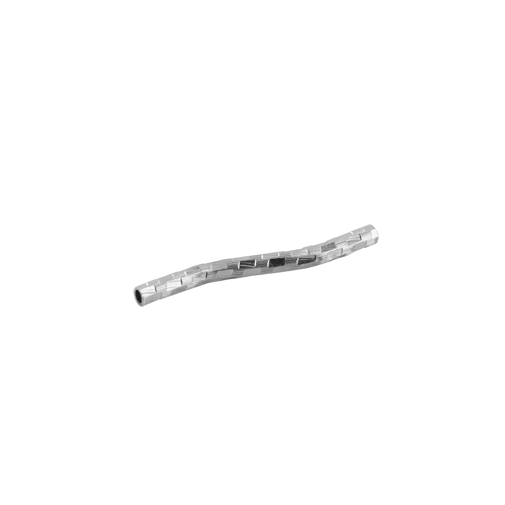 Tubes fantaisie en argent 925/1000, 1,6 x 20mm (x5)