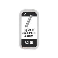 Fermoirs baïonnette en acier