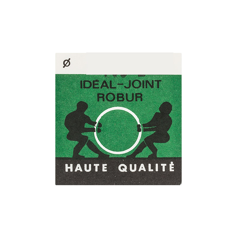 Jeu de 5 joints étroits verts plats ordinaires