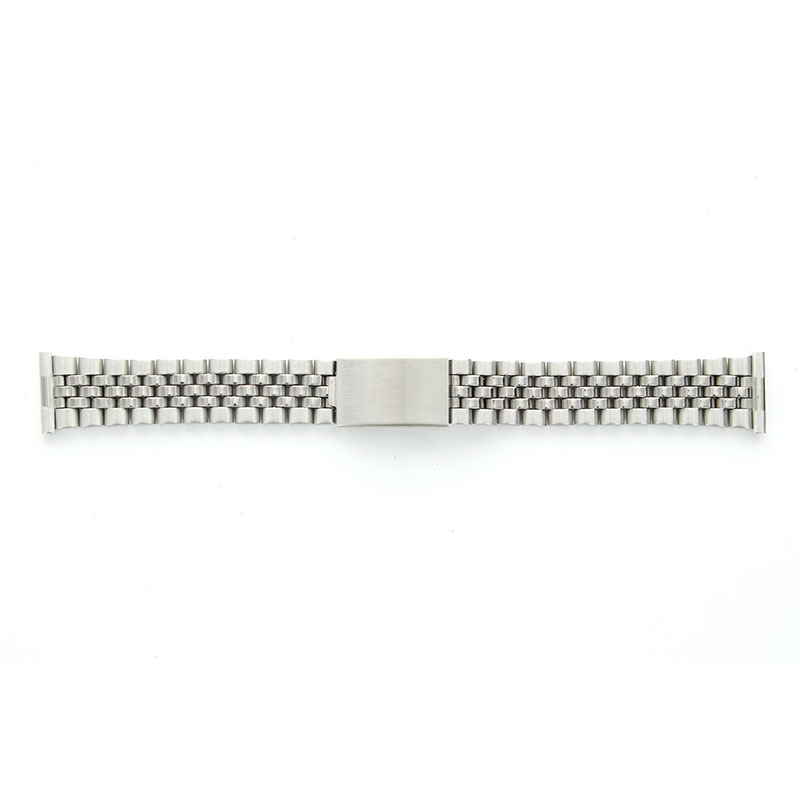 Bracelets montres petites mailles en acier mat et brillant à boucle déployante