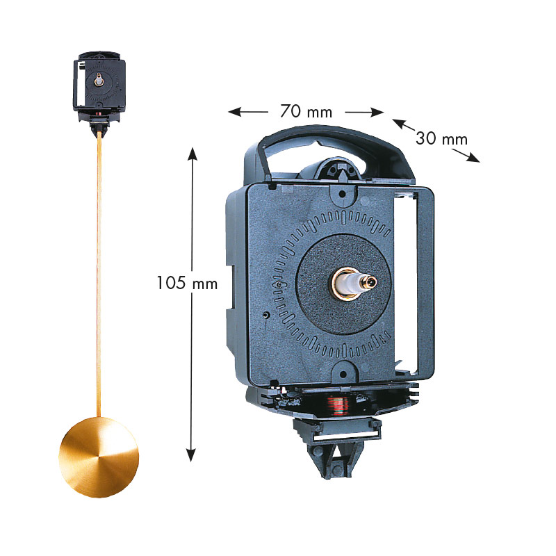 Mouvement de pendule à quartz avec balancier