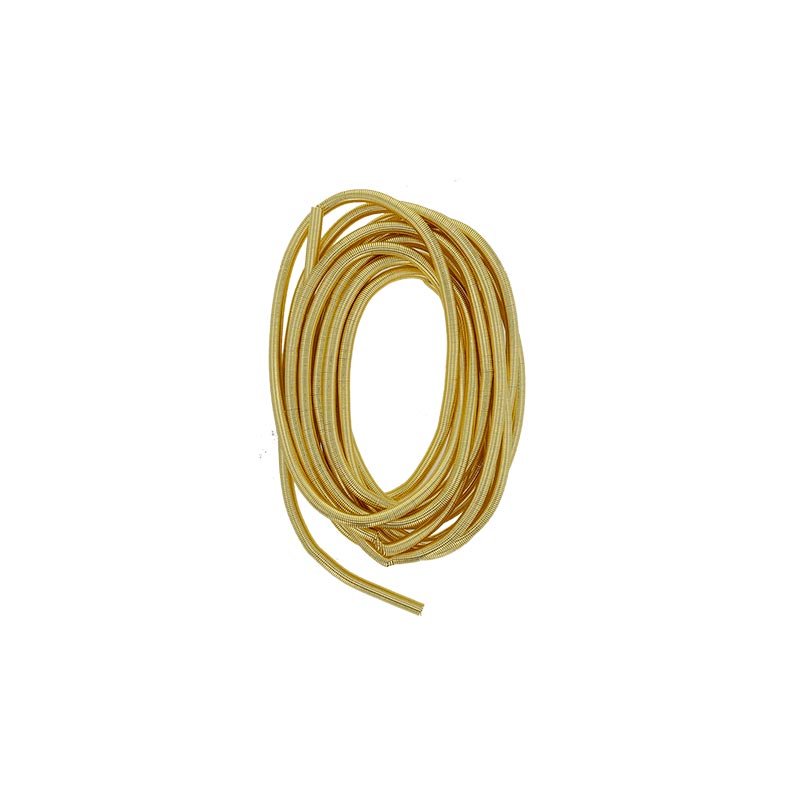 Cannetille grosse en cuivre doré - Lg 1 m - Diam du fil 1,4 mm