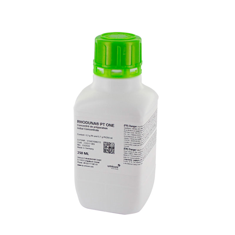 Bain de rhodiage-platine Rhoduna® PT ONE - 250ml