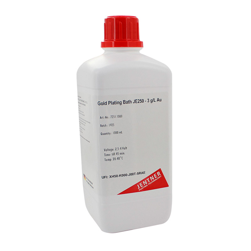 Bain de placage d'or JE250 - 3g/L