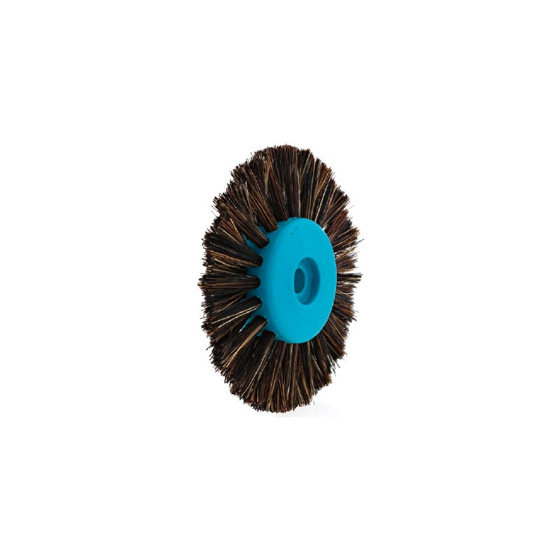 Brosse circulaire soie dure marron, 2 rangs