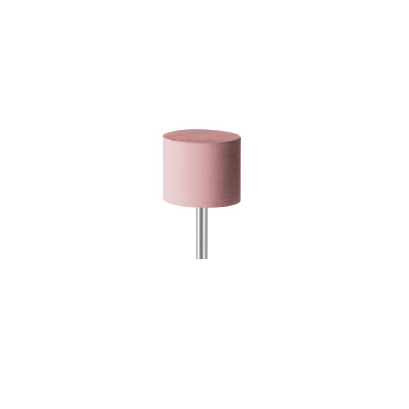 Polissoir en silicone rose grain très fin monté sur tige 2.35 mm