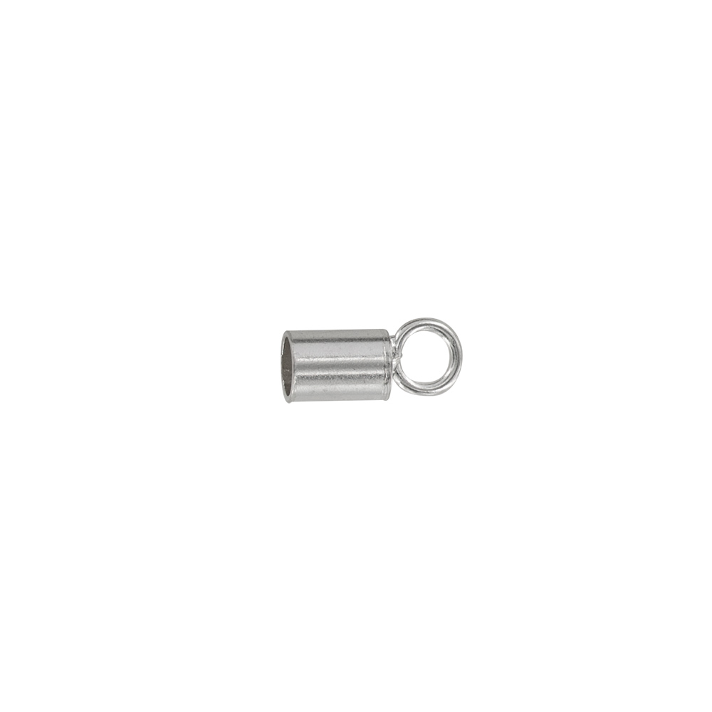 Embout cylindrique diam. 2mm Argent 925/1000 (0,25gx2)