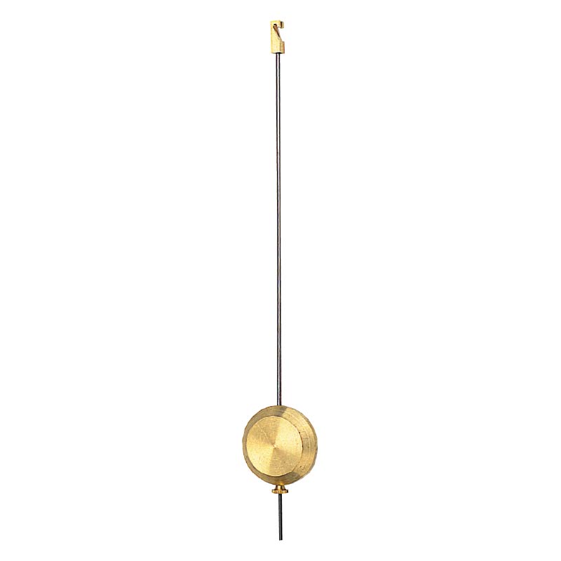 Brass pendulum with hook on a steel shaft