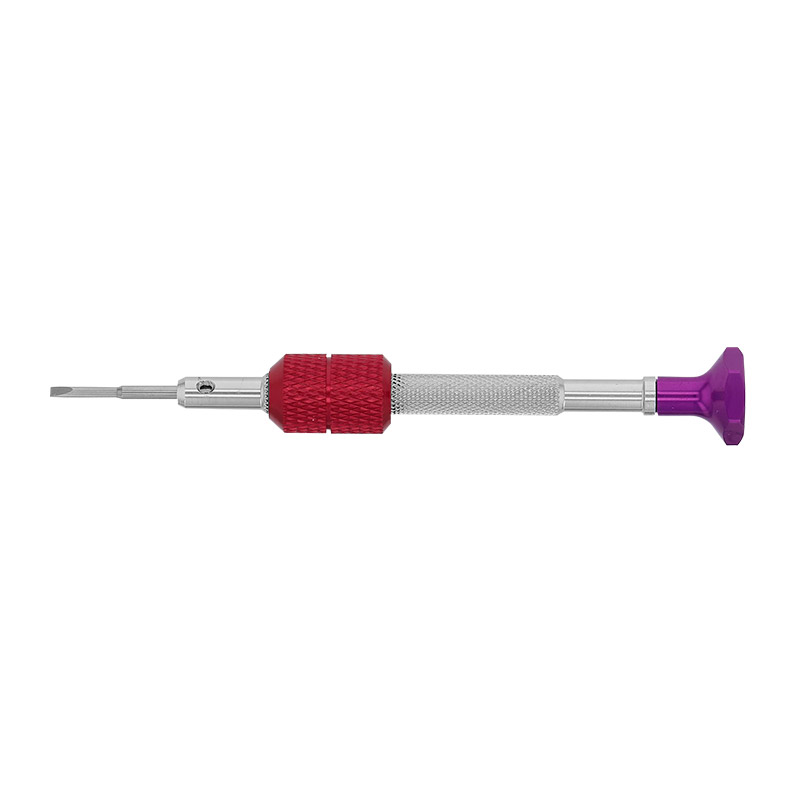 Dynamometric screwdriver, 1.60 mm purple head, made of stainless steel