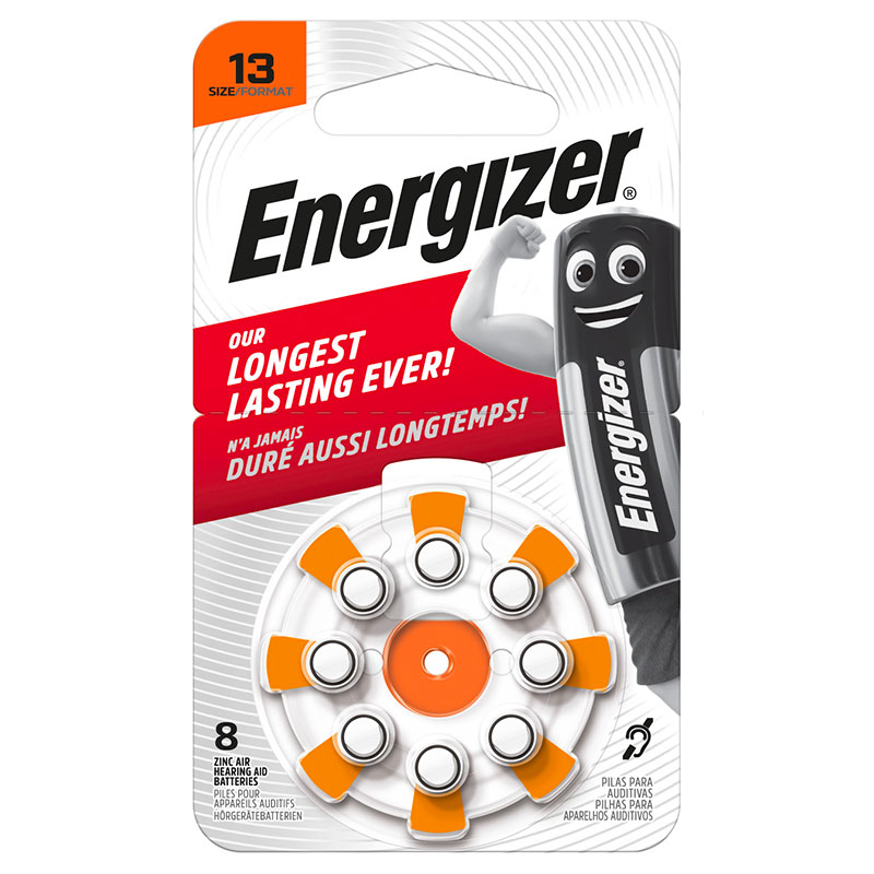 Energizer AC13 hearing aid batteries