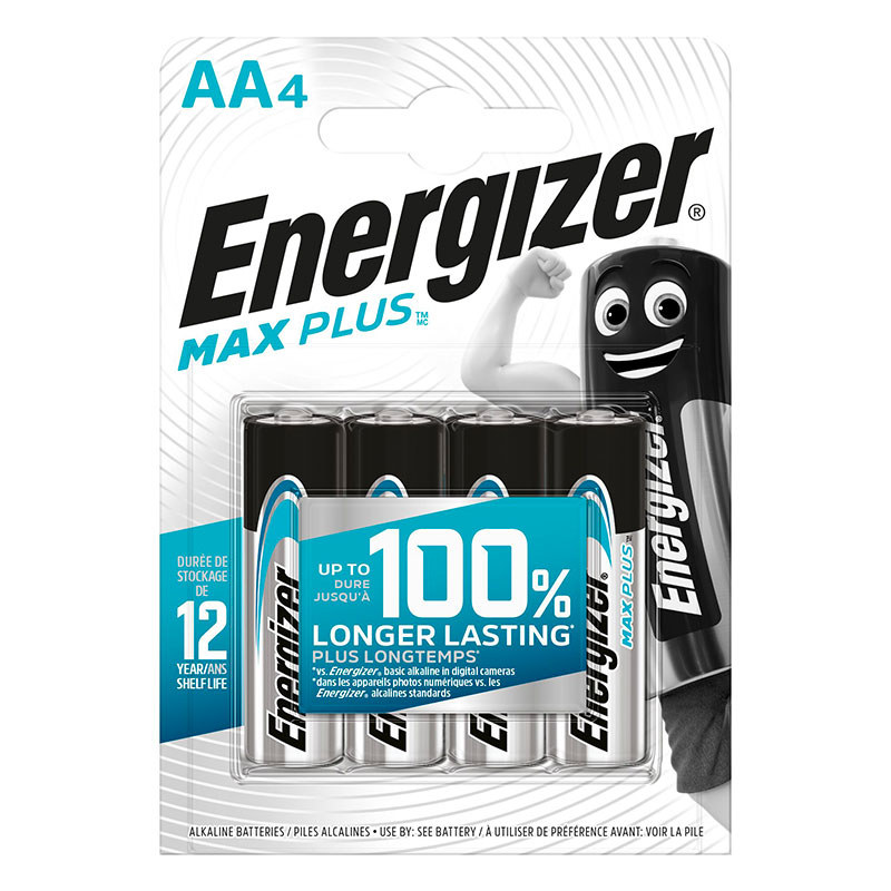 Energizer alkaline LR6 AA Max batteries, blister (x4)