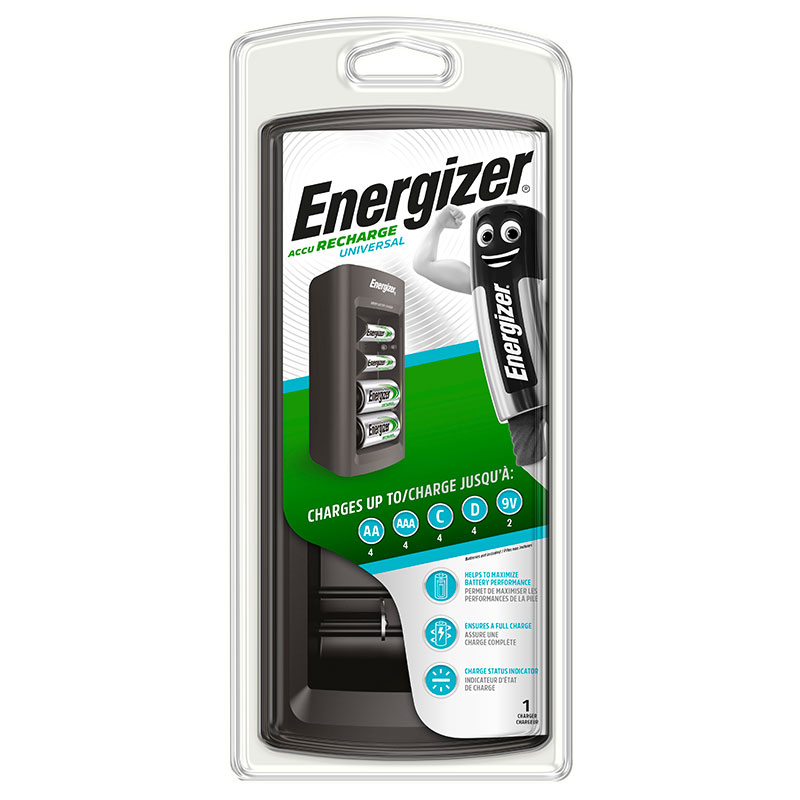 Energizer recharge universal battery charger