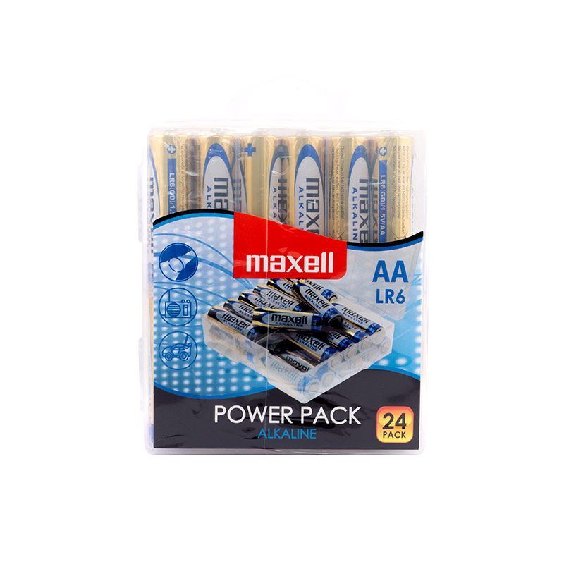Maxell LR06 (AA) alkaline batteries - box of 24