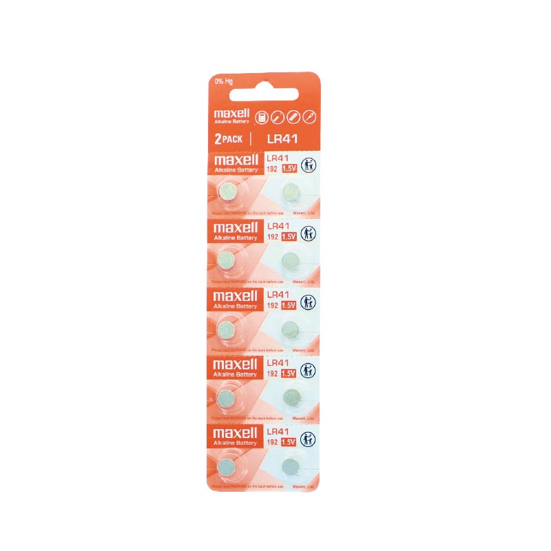 Maxell LR41 alkaline batteries - pack of 10