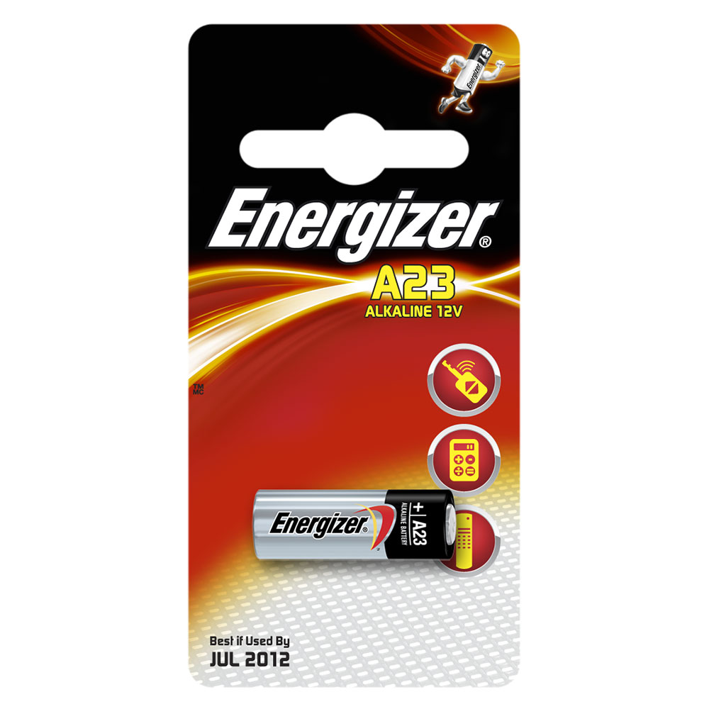 Pack of 10 Energizer E23A-12 alkaline batteries