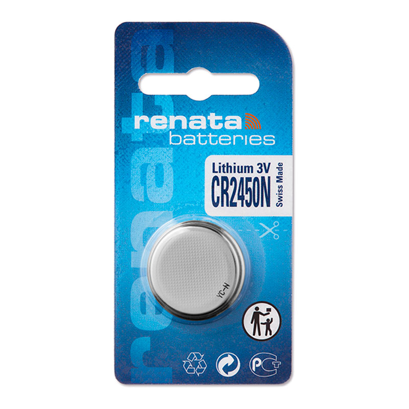 Renata CR2450 lithium button cell battery