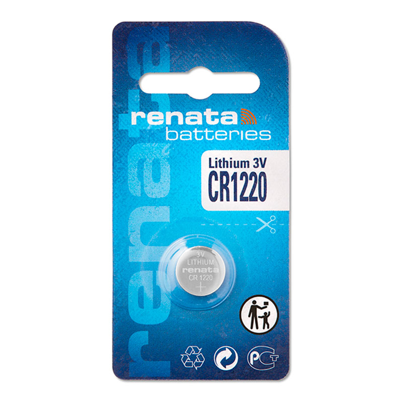 Renata lithium CR1220 button cell battery