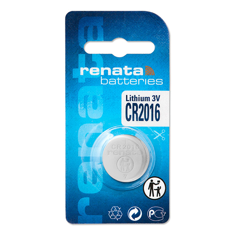 Renata lithium CR2016 button cell battery