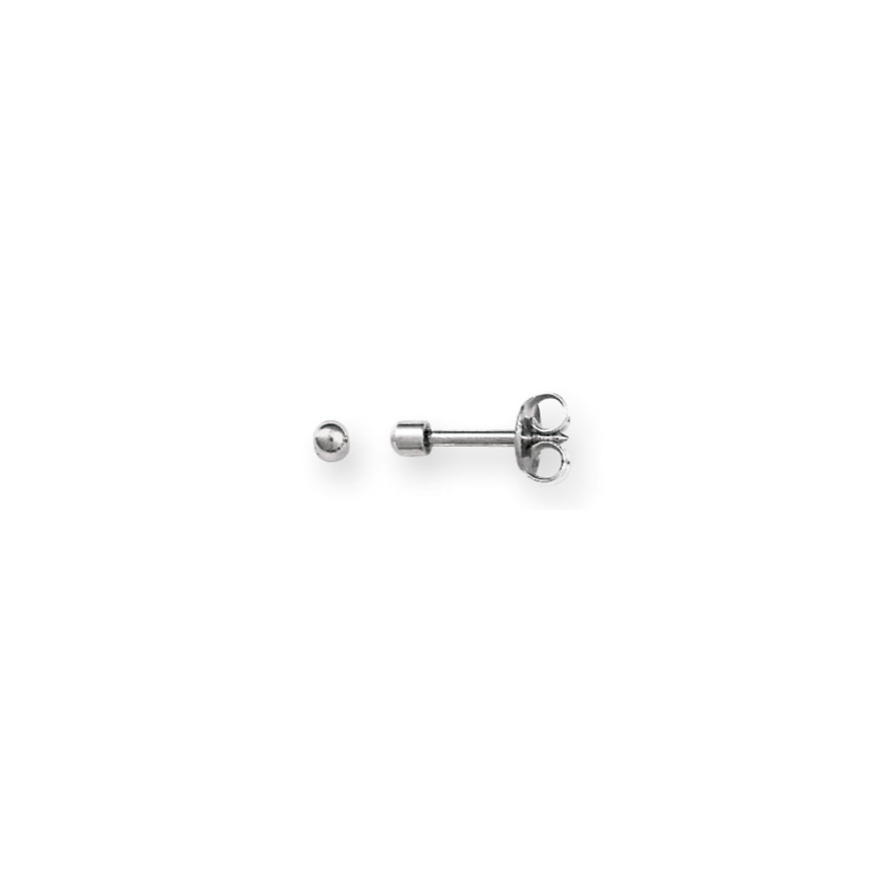 Nickle-free steel 'Caflon' ear-piercing stud earrings