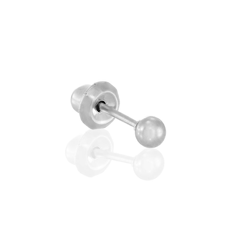 Perçage d'oreille Inverness pour homme, boule 3mm acier inoxydable (l'unité)