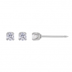 Perçage d\'oreilles Inverness Oxyde de zirconium 3mm sur acier inoxydable