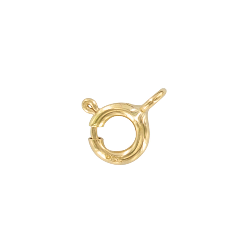 18 ct gold bolt ring clasp - 6mm