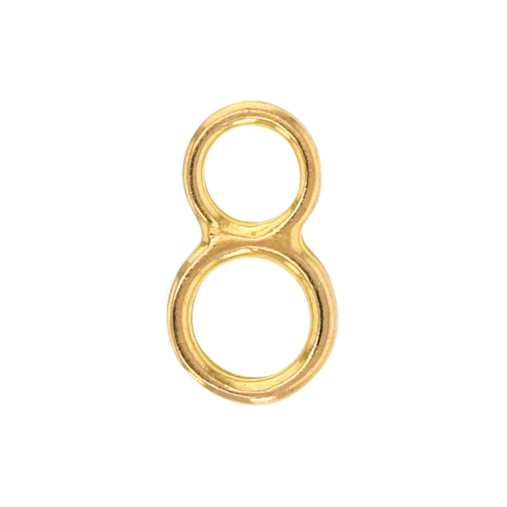 18 ct gold figure of 8 jump ring, 7mm