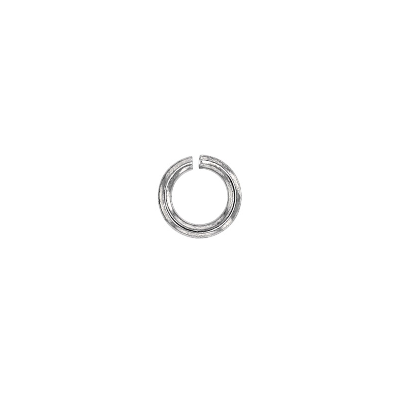 18 ct white gold 4mm jump ring, wire diametre 0.9mm