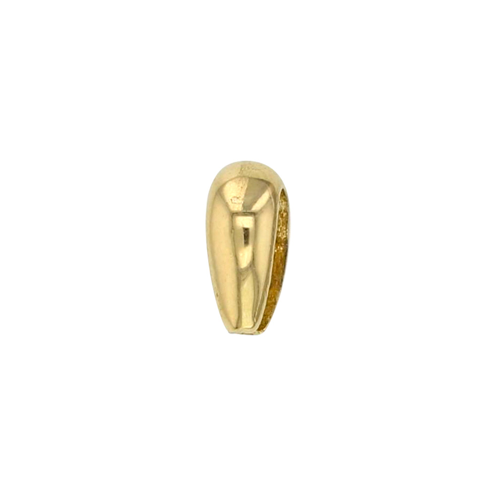 18ct gold bail, oval rounded form 6.1x7mm