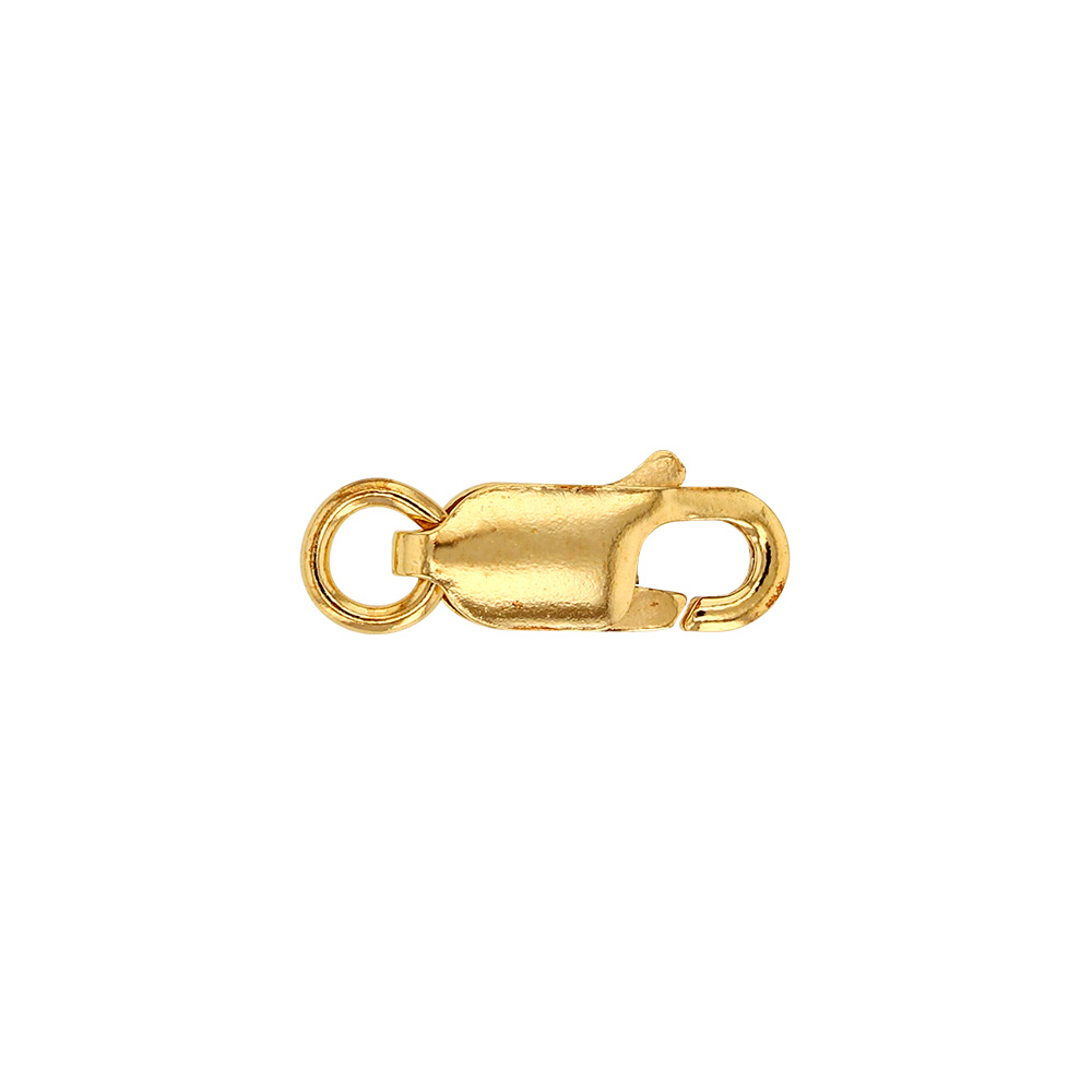 18ct gold oval hallmarked lobster catch - 9mm