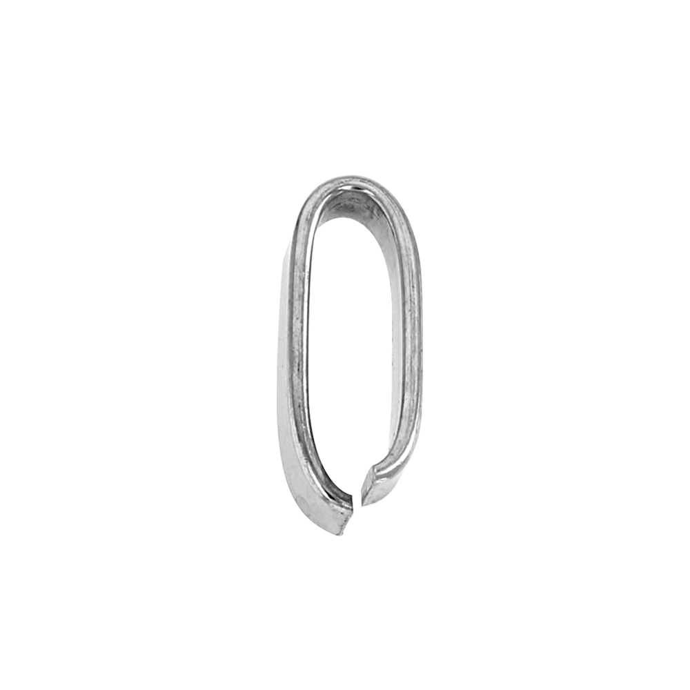 18ct white gold flat wire bail, 7.5mm