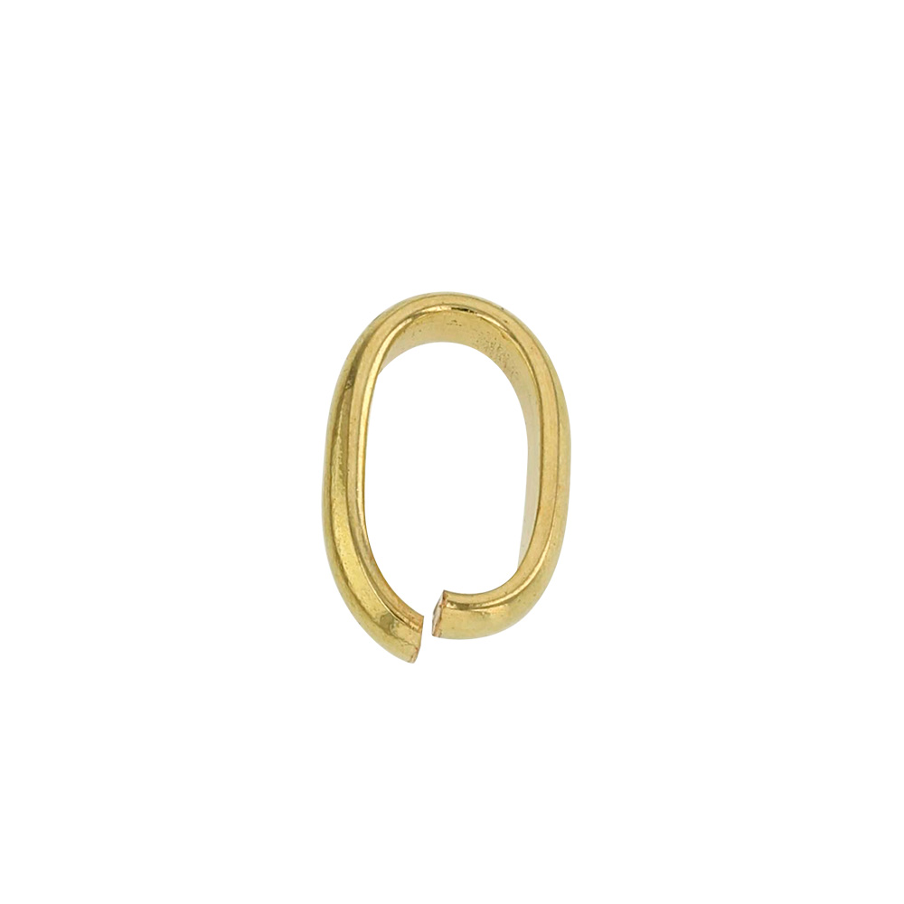 Thick 18ct gold flat innerside bail, 8mm