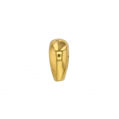 9ct gold bail, 6.1 x 7mm - oval rounded form