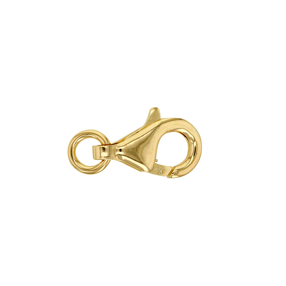 9ct gold trigger catch 11mm with jump ring