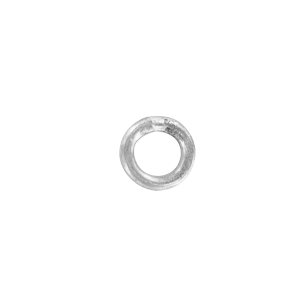 Closed jump rings in sterling silver
