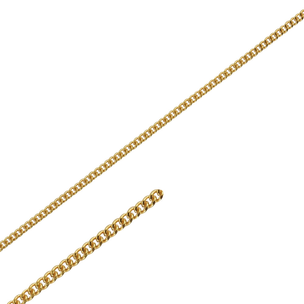 Diamond cut curb chain sold by the metre