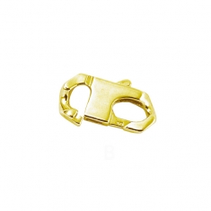 Gold plated open bracelet clasps