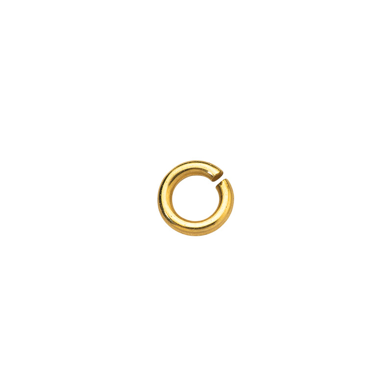 Gold plated round jump ring