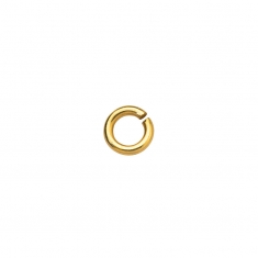 Gold plated round jump ring