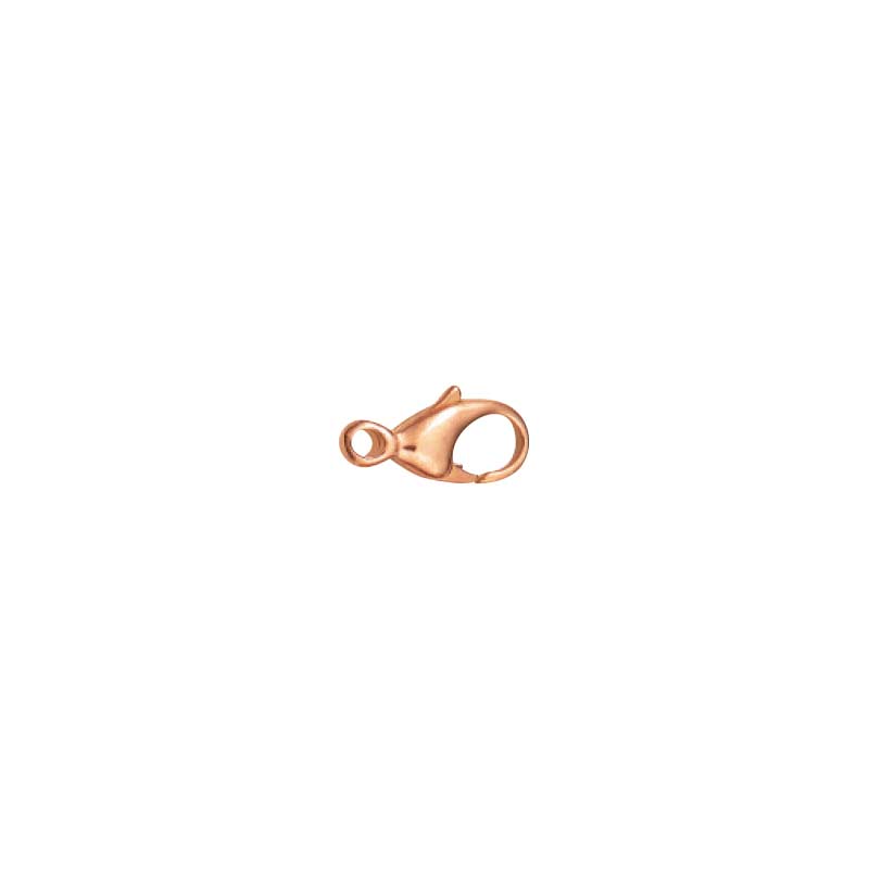 Rose gold plated lobster claw trigger catch