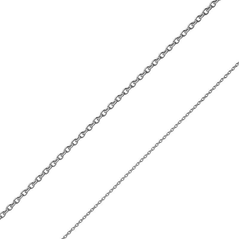 Sterling silver round trace chain sold by the metre